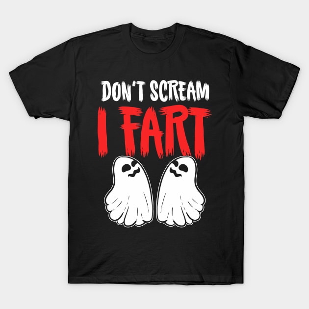 Ghost Fart Halloween Costume T-Shirt by Tatjana  Horvatić